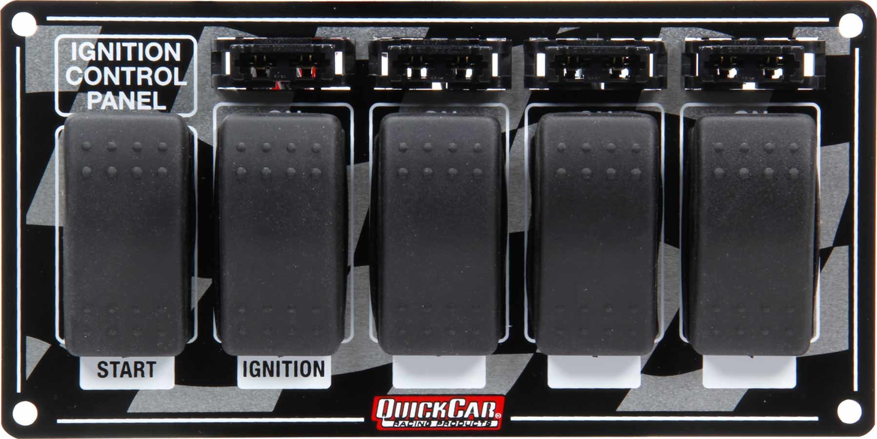 Quickcar Racing Products Ignition Panel w/ Rocker Switches & Fuses QRP52-163