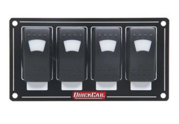 Quickcar Racing Products Accessory Panel 4 Switch Rocker Lighted QRP52-717