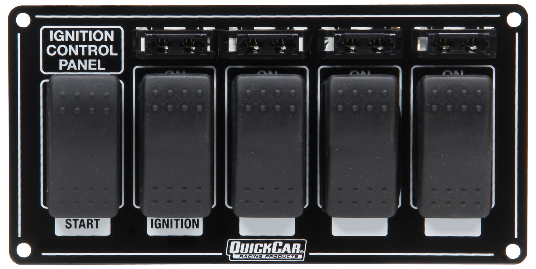 Quickcar Racing Products Ignition Panel w/ Rocker Switches & Fuses QRP52-863