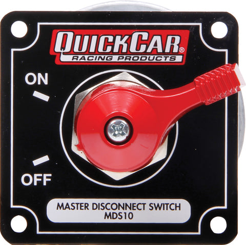 Quickcar Racing Products Master Disconnect High Amp 4 Post Black Plate QRP55-013