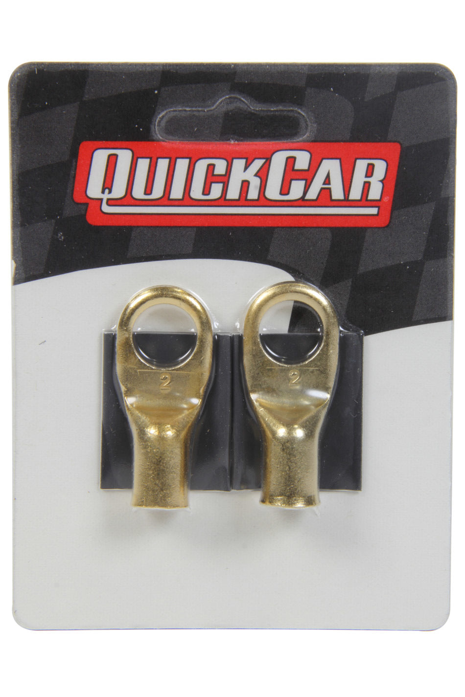 Quickcar Racing Products Power Ring 2 AWG 1/2in Hole Pair w/Heat Shrink QRP57-560