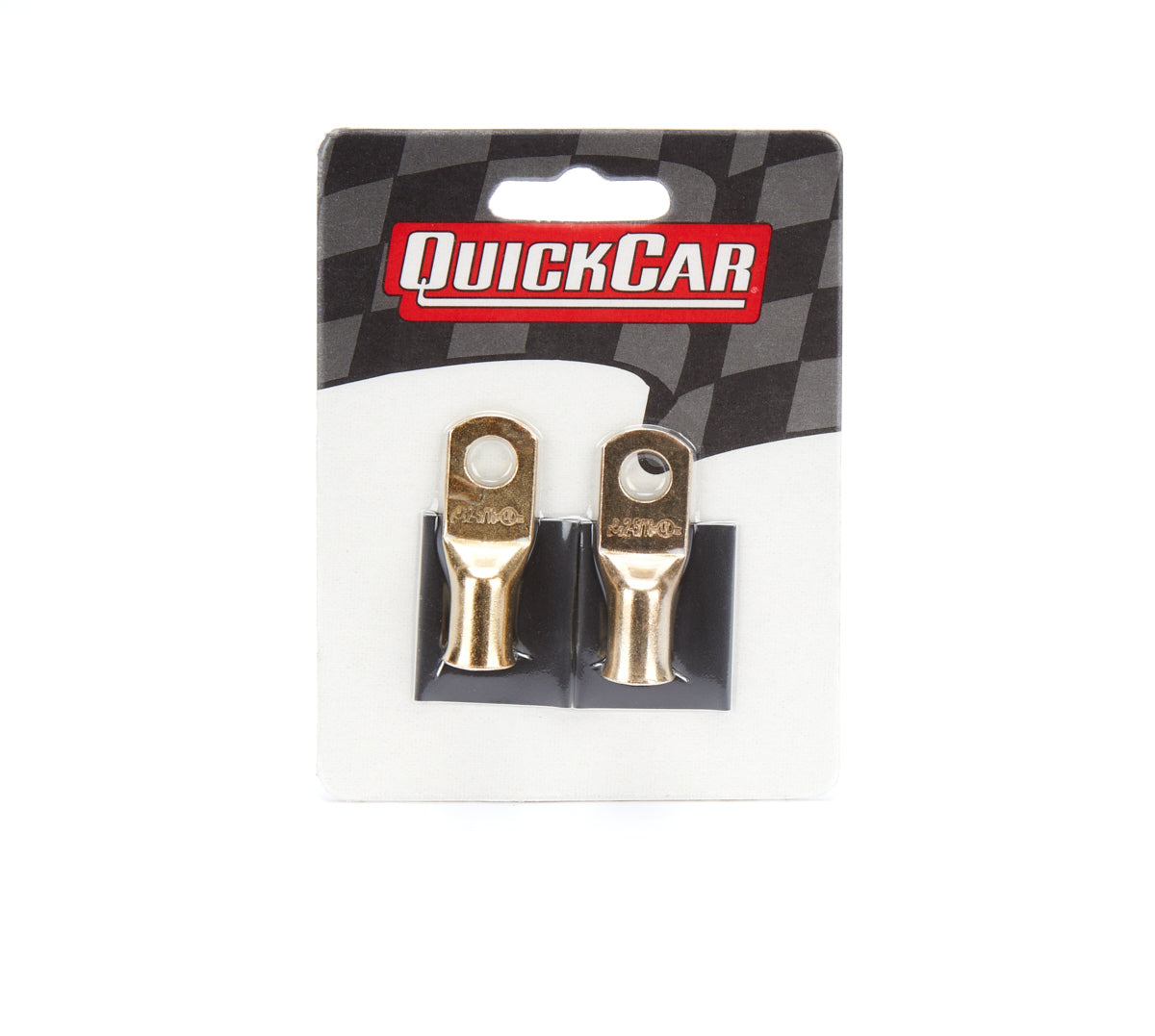 Quickcar Racing Products Power Ring 8 AWG 1/4in Hole Pair w/Heat Shrink QRP57-570