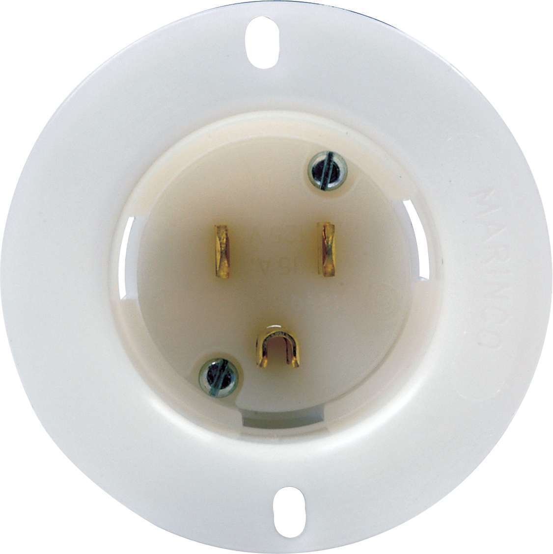 Quickcar Racing Products Male Recessed Outlet 110 Volt QRP57-710