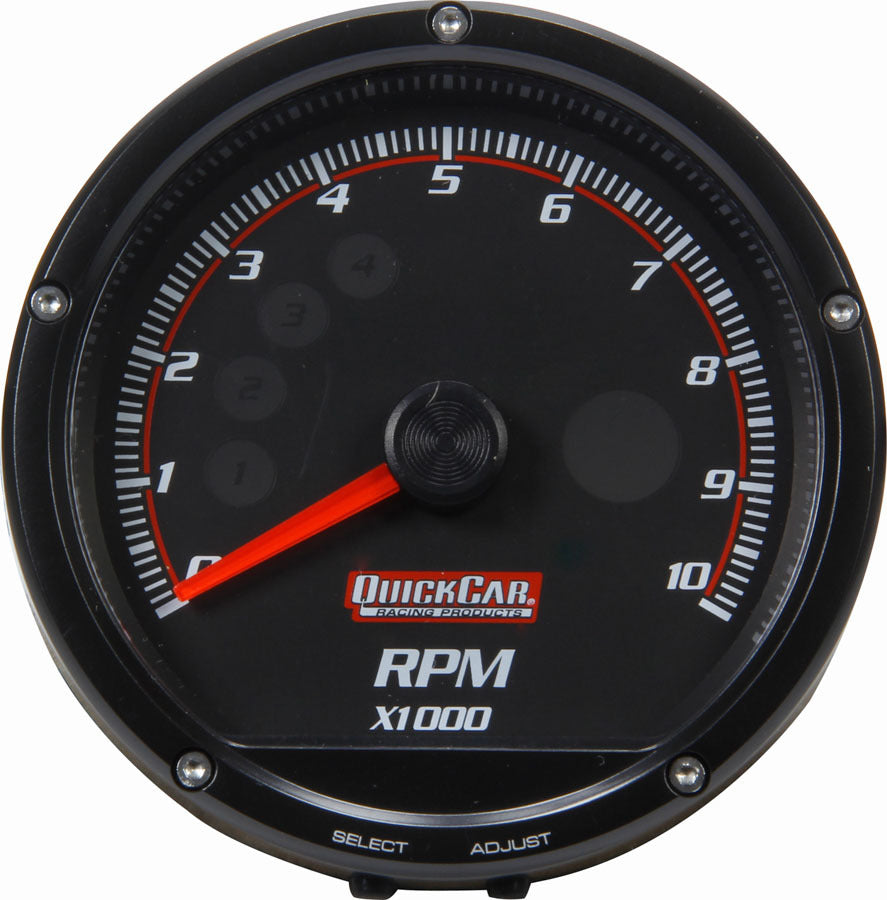 Quickcar Racing Products Redline Multi-Recall Tach Black QRP63-002