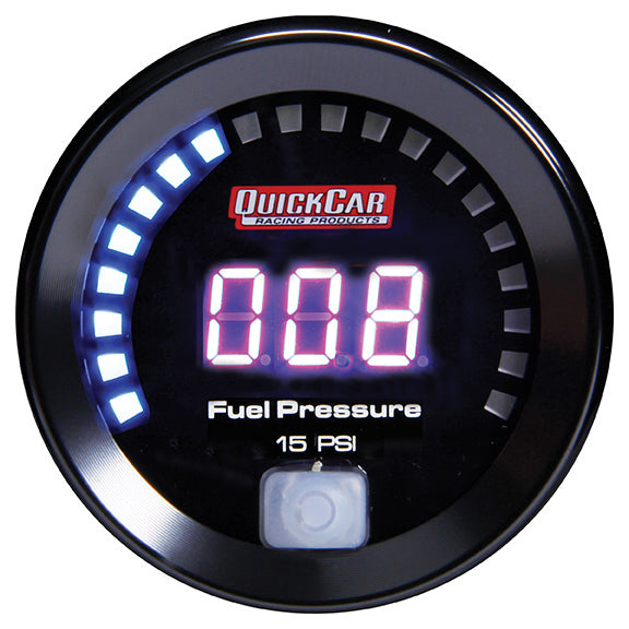 Quickcar Racing Products Digital Fuel Pressure Gauge 0-15 QRP67-000