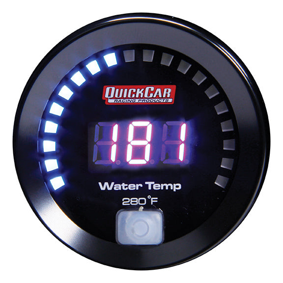 Quickcar Racing Products Digital Water Temp Gauge 100-280 QRP67-006