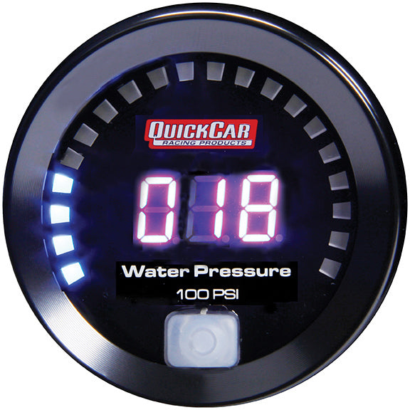 Quickcar Racing Products Digital Water Pressure Gauge 0-100 QRP67-008