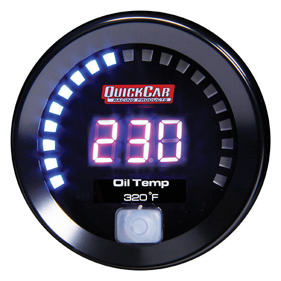 Quickcar Racing Products Digital Oil Temperature Gauge 100-320 QRP67-009