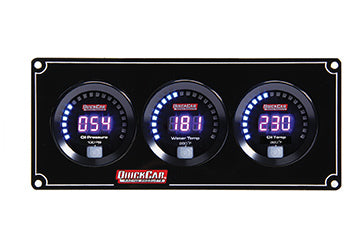 Quickcar Racing Products Digital 3-Gauge Panel OP/WT/OT QRP67-3011