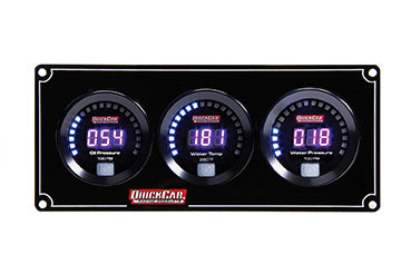 Quickcar Racing Products Digital 3-Gauge Panel OP/WT/WP QRP67-3016