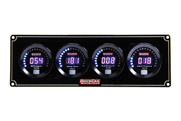 Quickcar Racing Products Digital 4-Gauge Panel OP/WT/FP/WP QRP67-4026