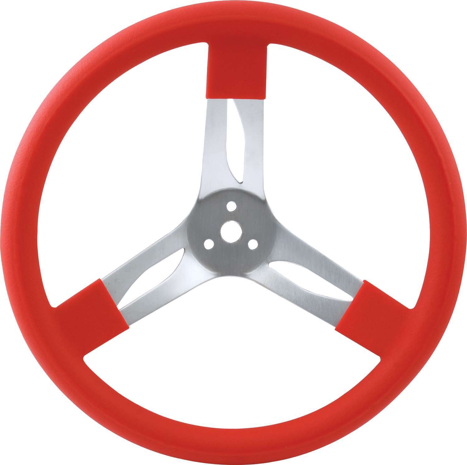 Quickcar Racing Products 15in Steering Wheel Alum Red QRP68-0011