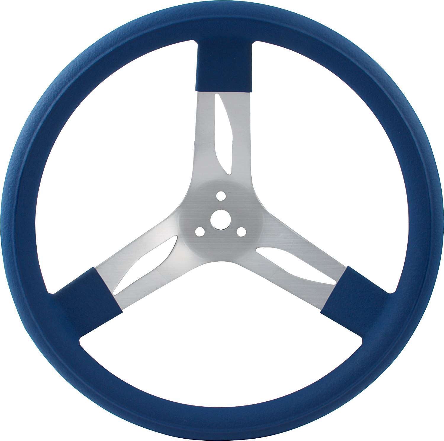 Quickcar Racing Products 15in Steering Wheel Alum Blue QRP68-0012