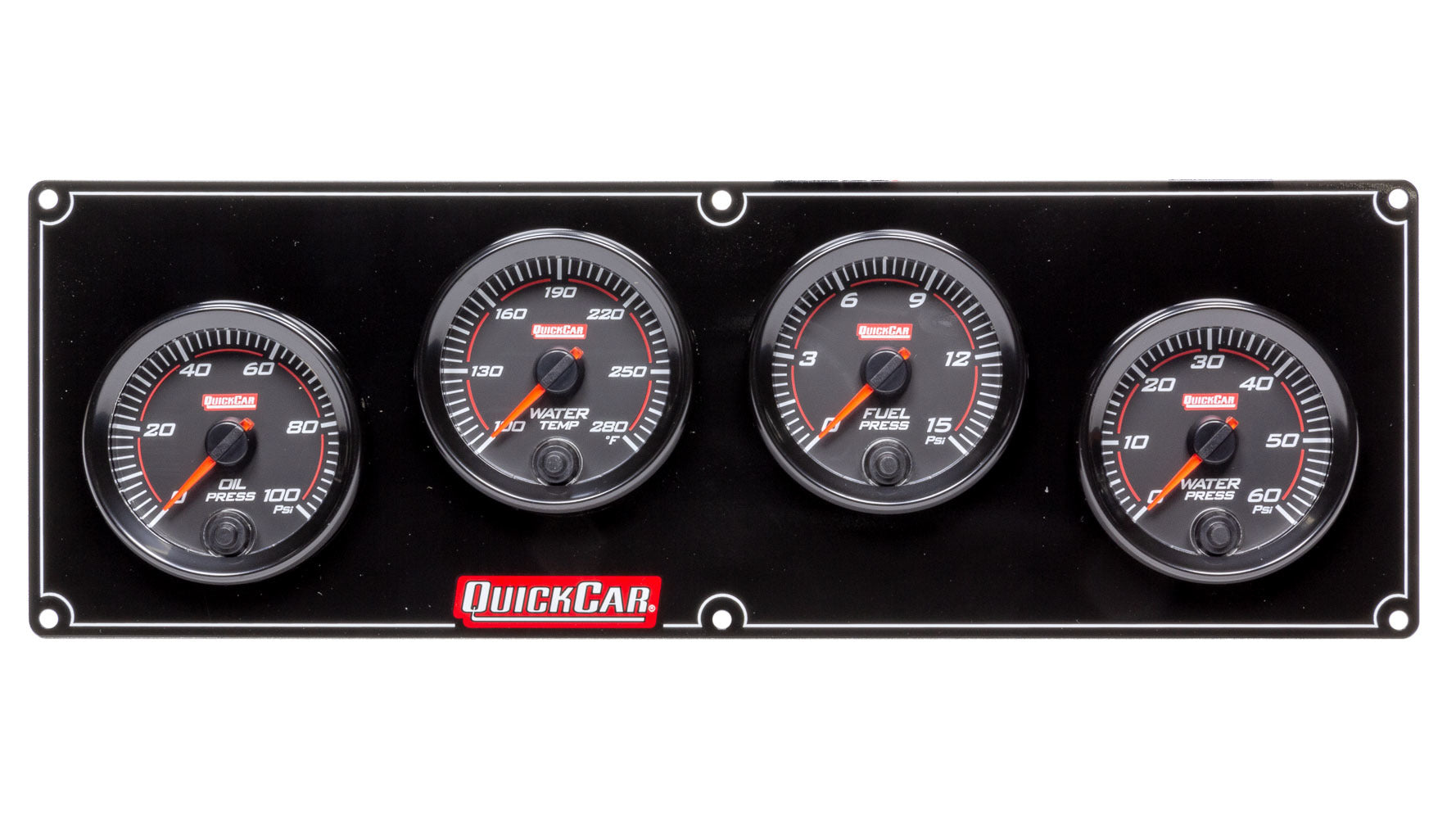 Quickcar Racing Products Redline 4 Gauge Panel OP/WT/FP/WP QRP69-4026