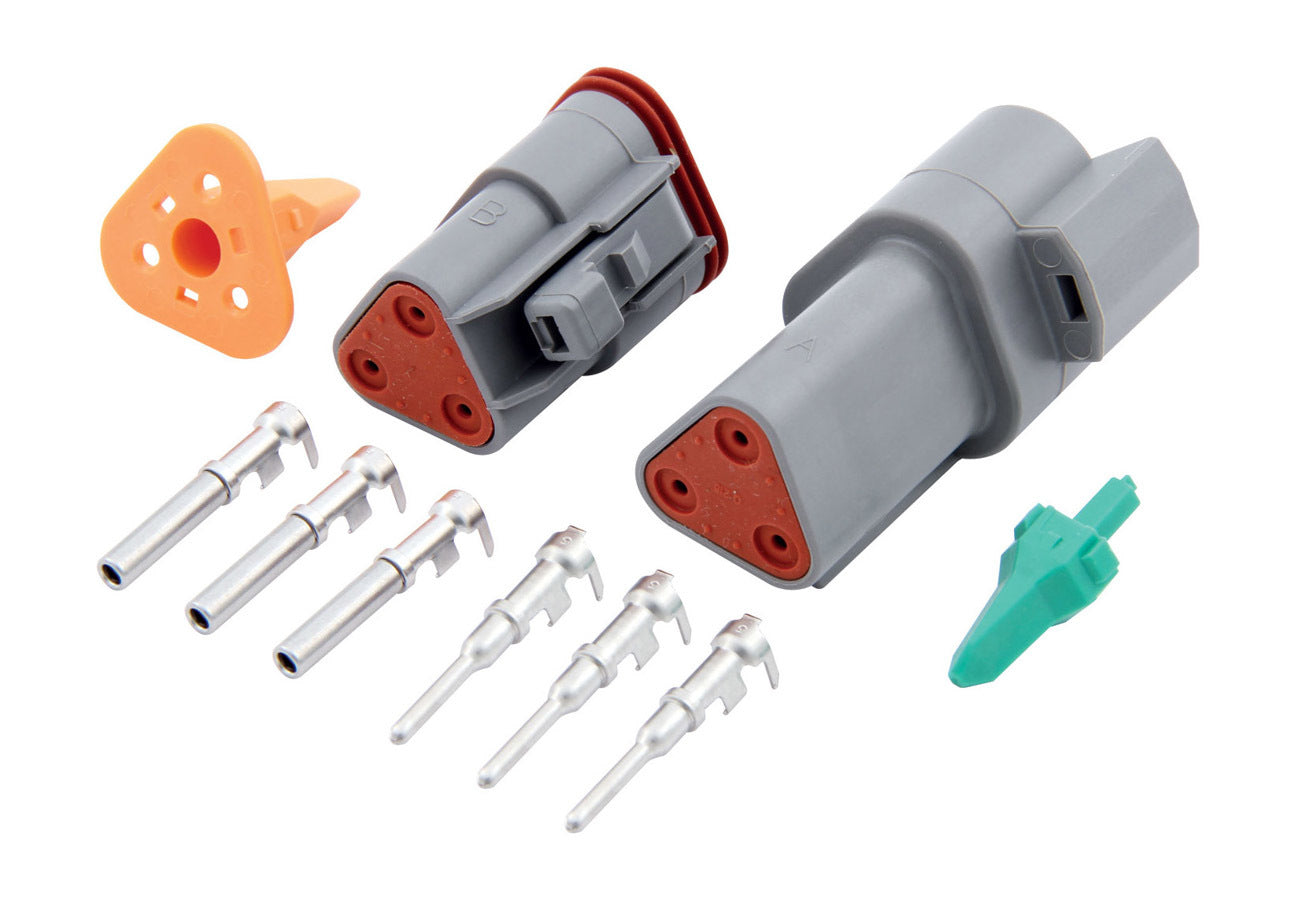 Quickcar Racing Products Deutsch Connector - 3-Pin QRP71-332