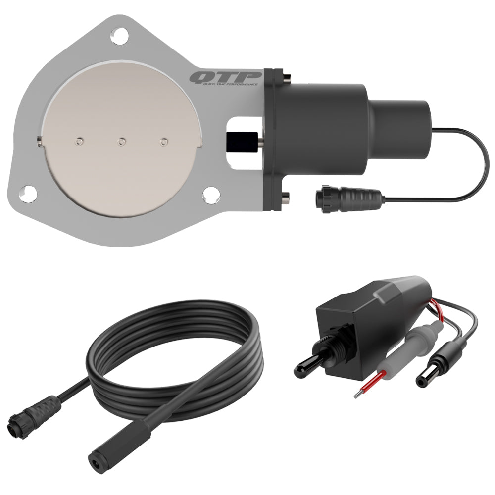 Quick Time 4.00 Inch Electric E xhaust Cutout Valve QTPQTEC40