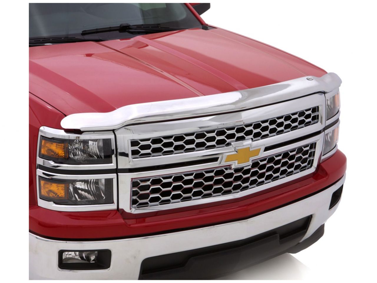 Auto Ventshade Aeroskin Flush Mount Chrome Hood Protector for 2009-2014 Ford F-150