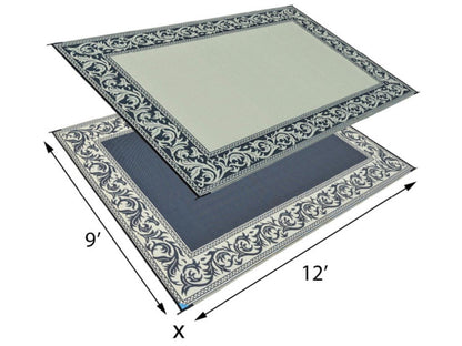 Mings Mark Classical Mat Black/Beige 9 X 12