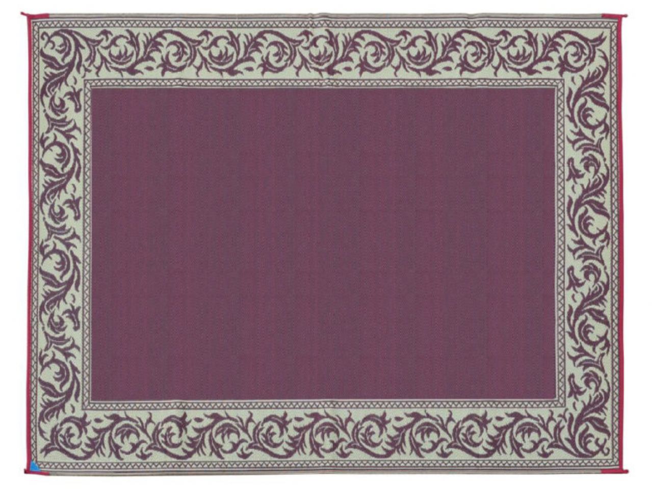 Mings Mark Classical Mat 9X12 Burgundy/Beige