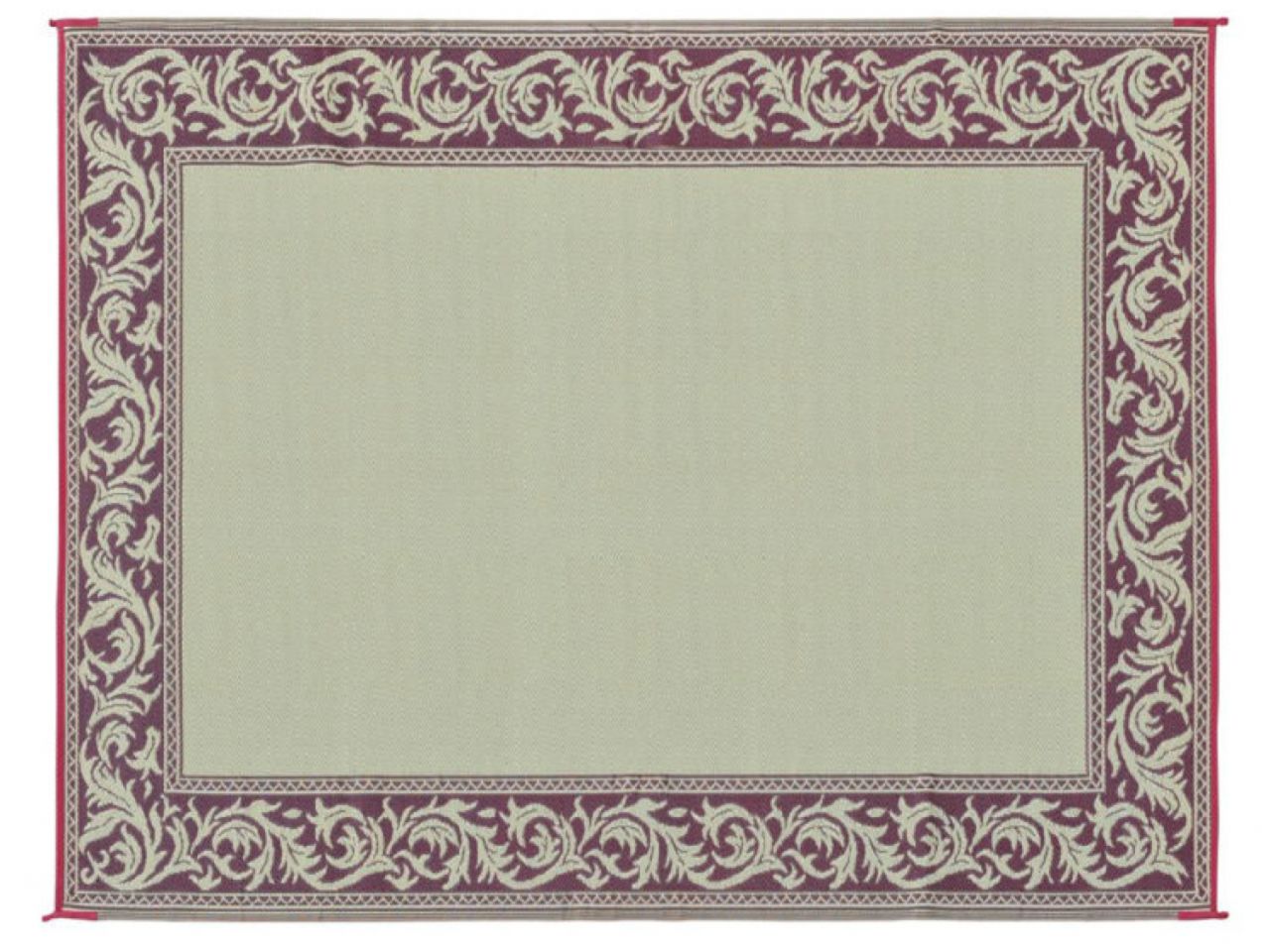 Mings Mark Classical Mat 9X12 Burgundy/Beige