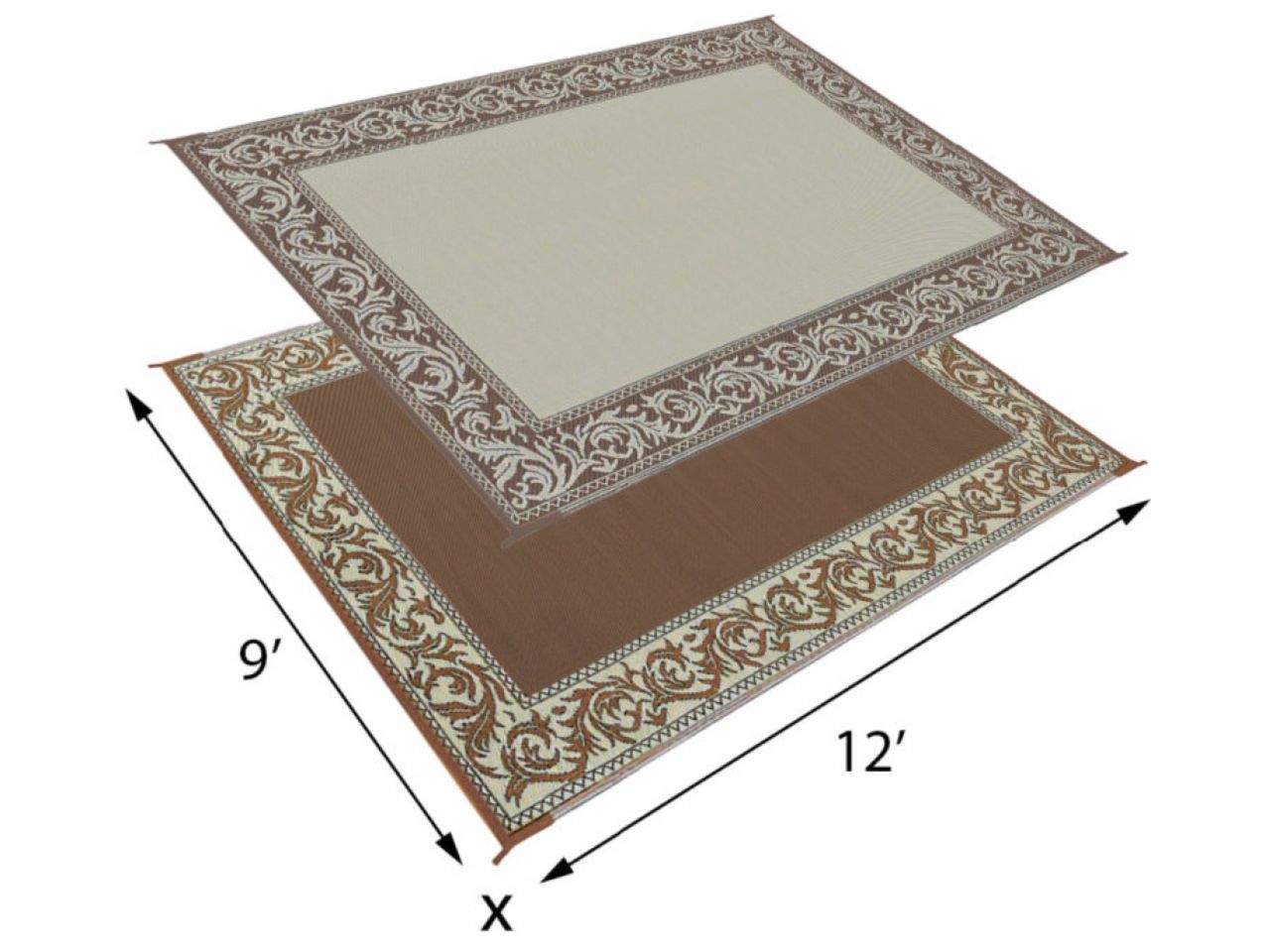 Mings Mark Classical Mat 9X12 Brownberg
