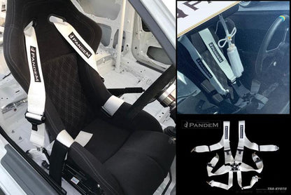 TRA Kyoto Pandem Seat Belt Harness - White
