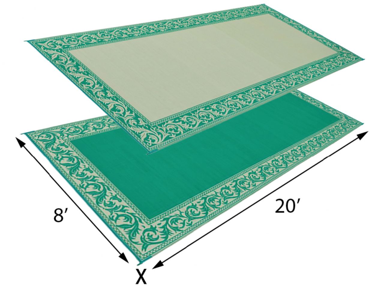Mings Mark Classical Mat 8X20 Greenbeg