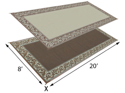 Mings Mark Classical Mat 8X20 Brown/Beige