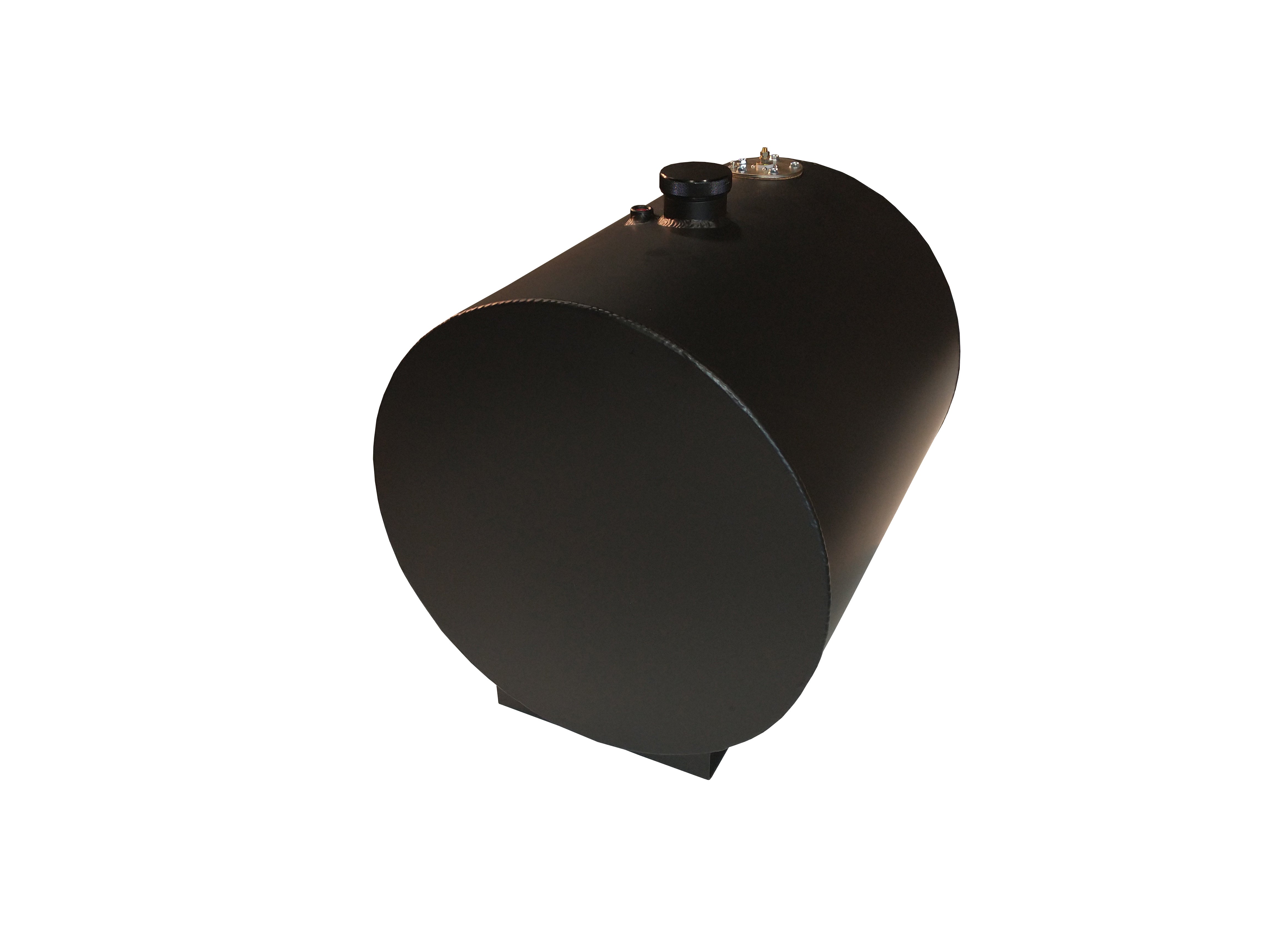 RCI Fuel Tank 12gal Aluminum Round Street Rod Black RCI2120ADS