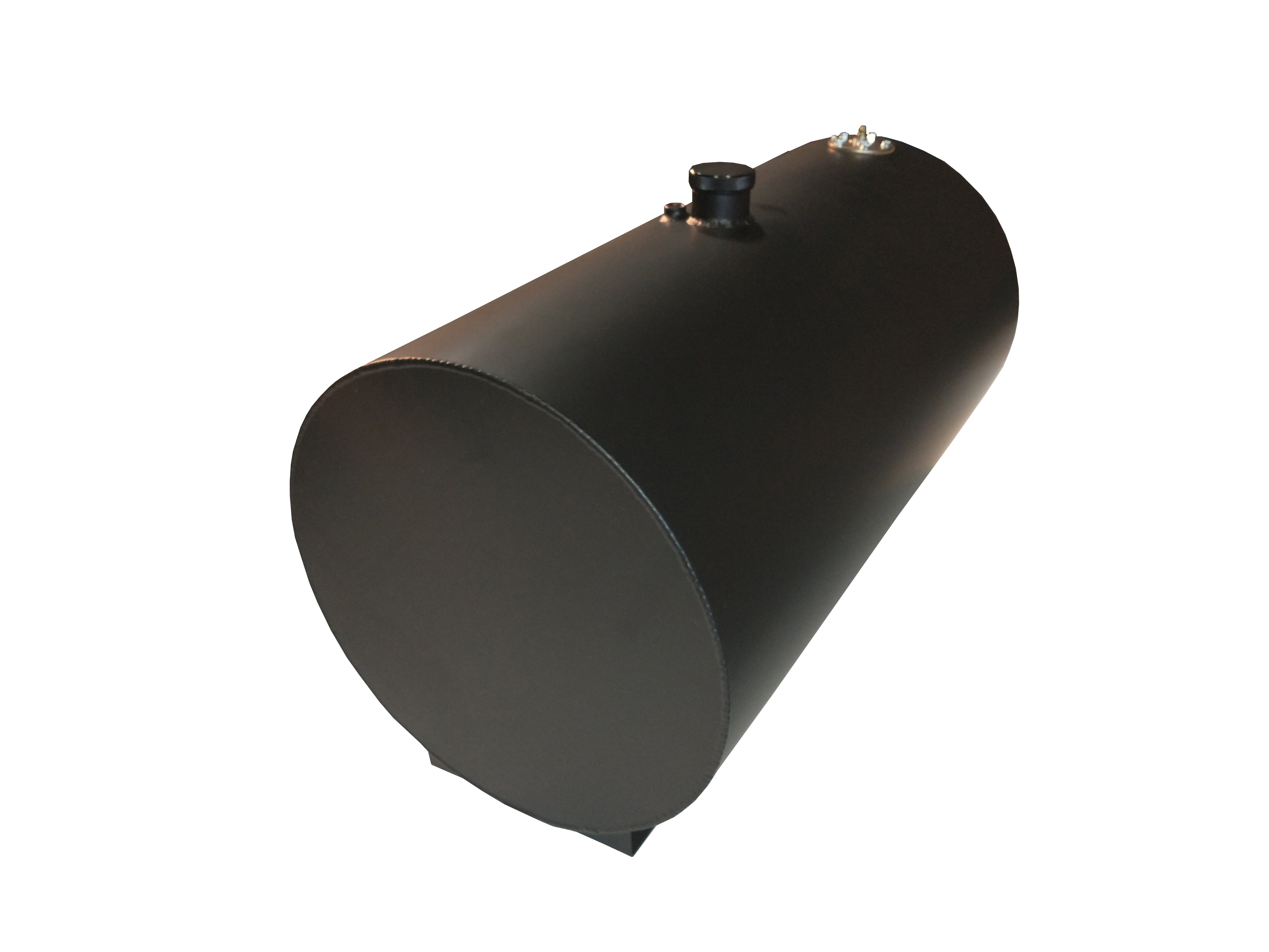 RCI Fuel Tank 22gal Aluminum Round Street Rod Black RCI2220ADS