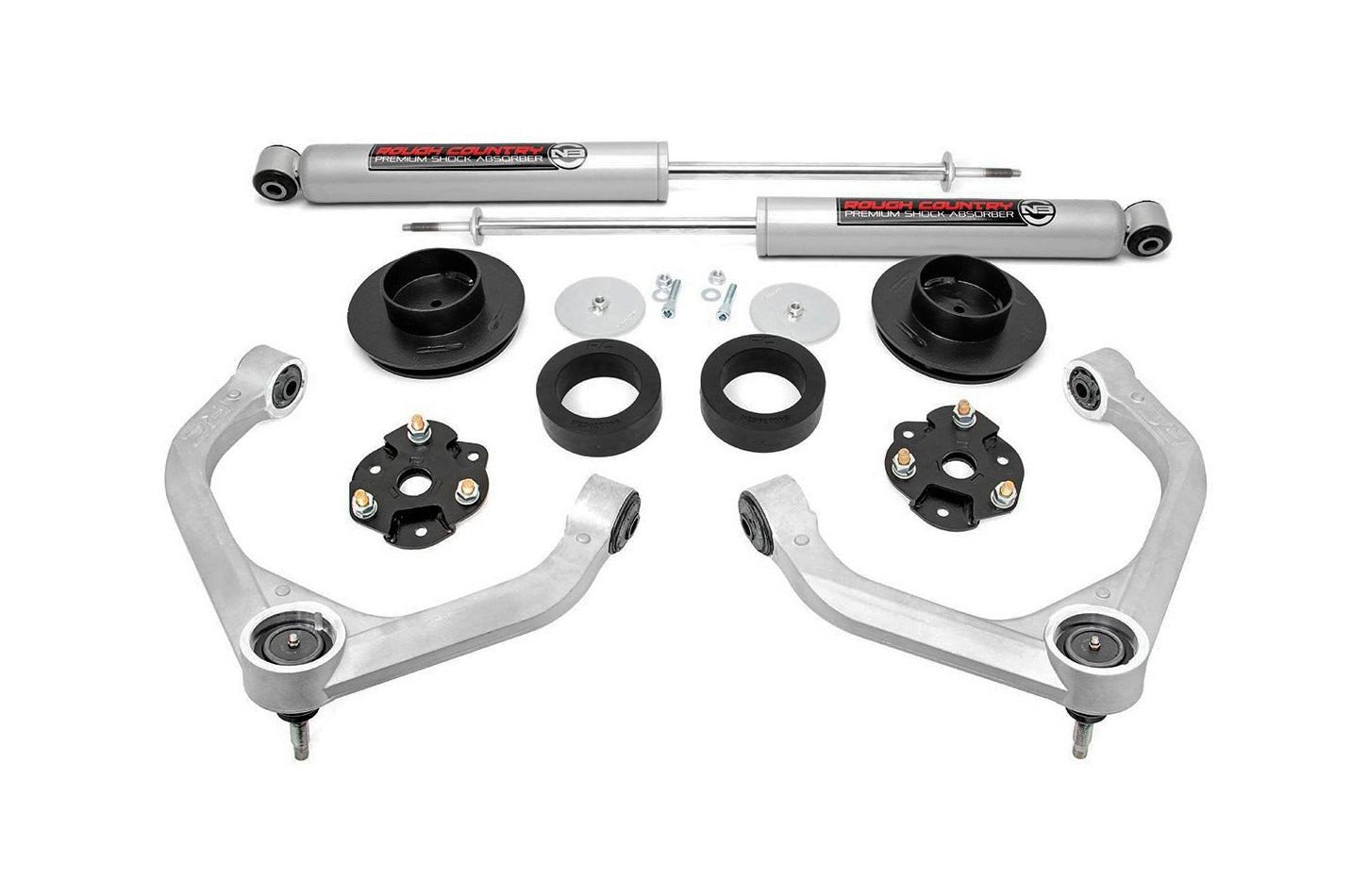 ROUGH COUNTRY 3.5in Ram Bolt-On Lift K it w/ Rear N3 Shocks RCS31430