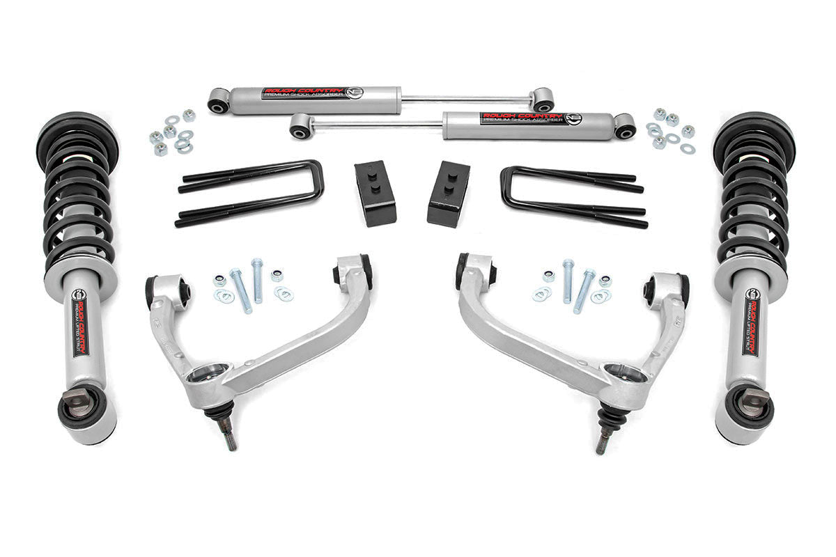 ROUGH COUNTRY Lift Kit 14-19 F150 3in w/Upper Control Arms RCS54531