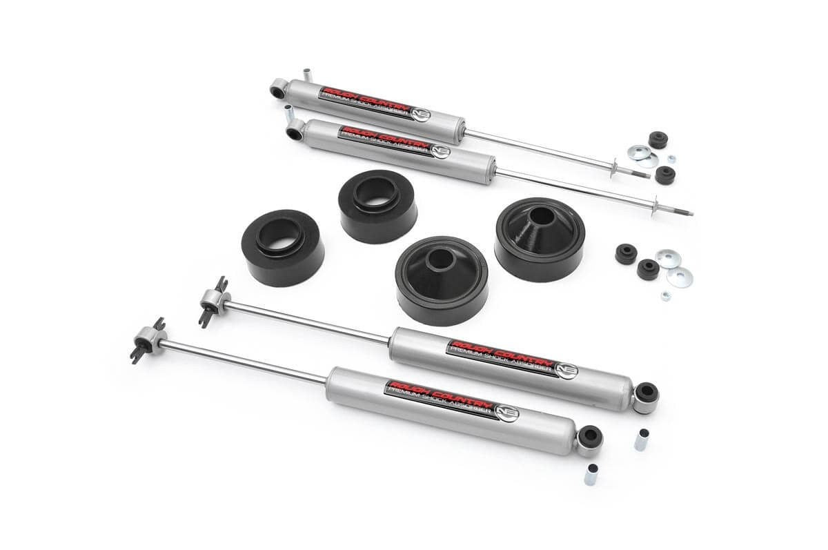 ROUGH COUNTRY 07-  Jeep Wrangler 1.75 in Suspension Lift Kit RCS65130