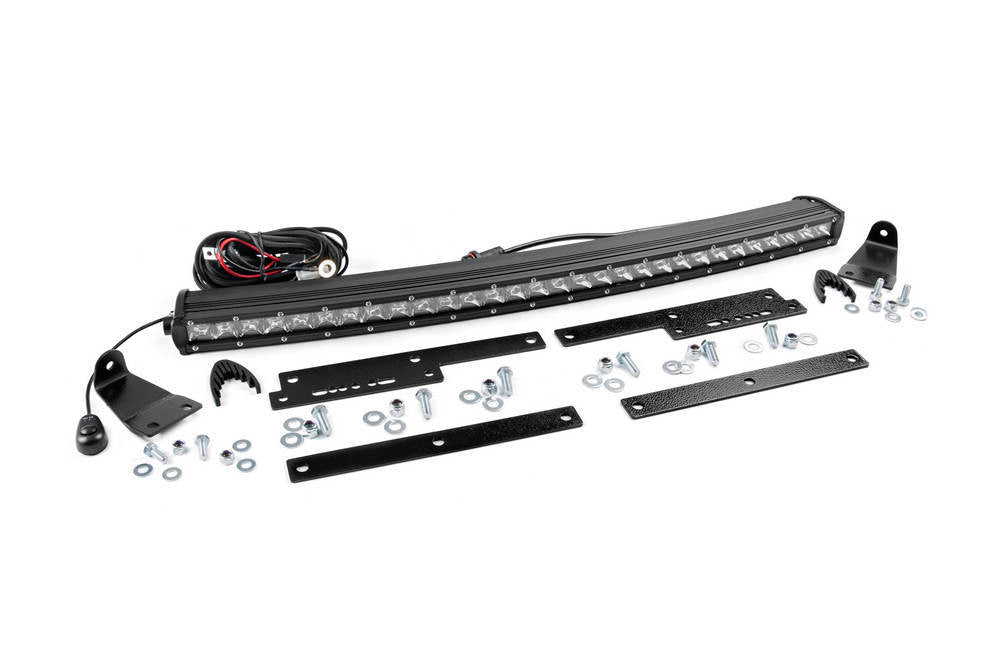 ROUGH COUNTRY Single Row LED Light Bar Hidden Grille Mount w/ RCS70625