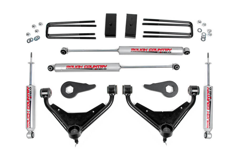 ROUGH COUNTRY 01-10 GM P/U 2500 3in Suspension Lift Kit RCS8596N2