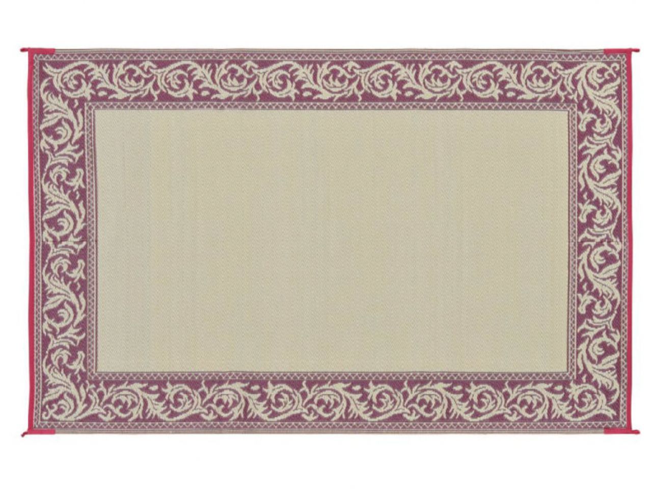 Mings Mark Classical Mat 6X9 Burgundy/Beige