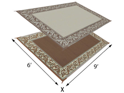Mings Mark Classical Mat 6X9 Brown/Beige