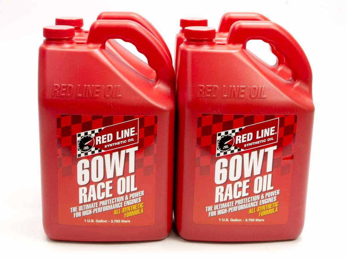 Redline 60WT Race Oil Case/4-Gal (20W60) RED10625