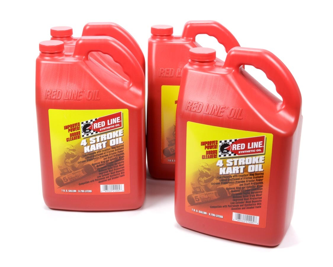 Redline 4 Cycle Kart Oil Case 4x1 Gallon RED41225