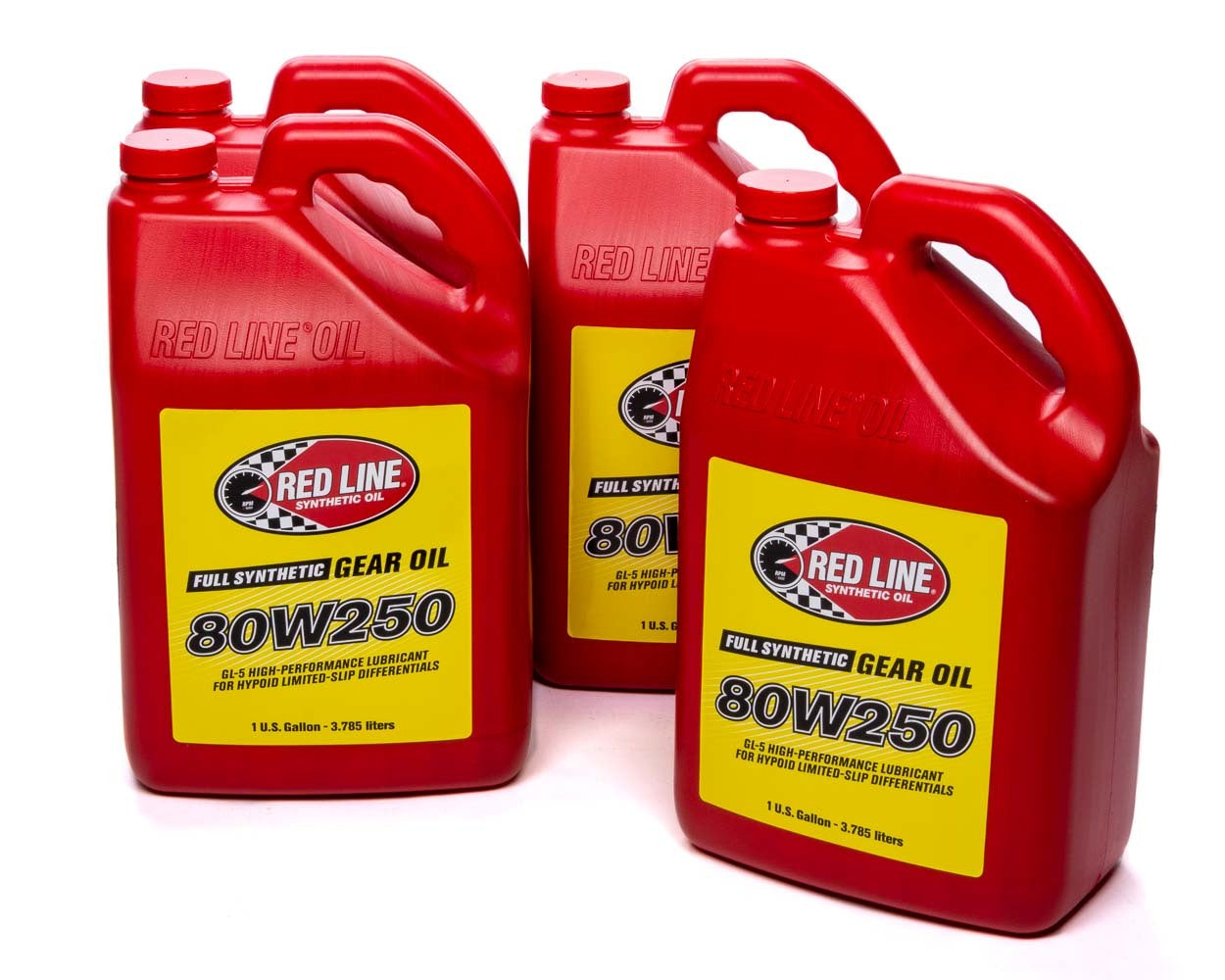 Redline 80w250 Gear Oil Gl-5 Case 4 x 1 gallon RED58625