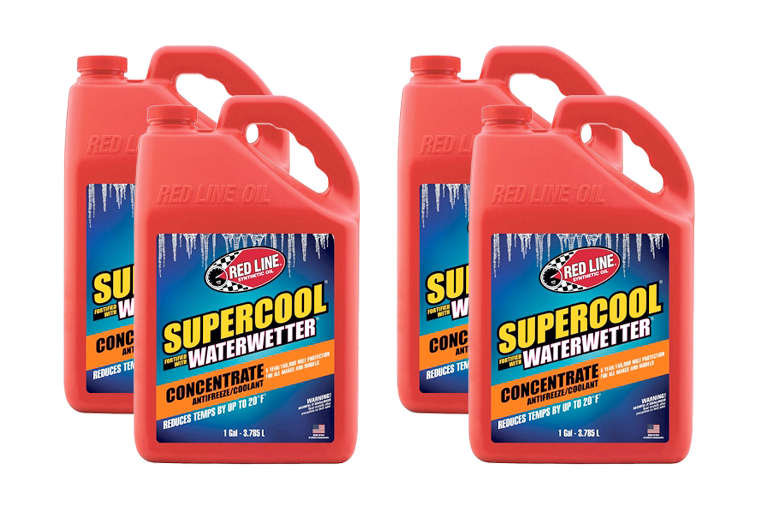 Redline Supercool Concentrate Coolant Case 4x1 Gallon RED81225