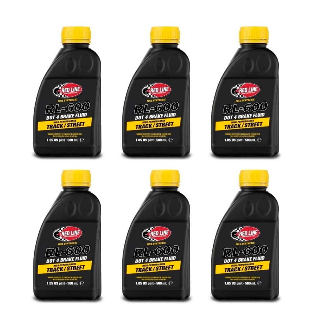 Redline RL600 Brake Fluid High Performance Case 6x500ml RED90414