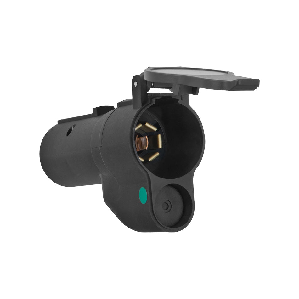 Reese Tow Power 7-Way Flat Pin to 7-Flat Pin Adapter w/LED Lamp REE20142