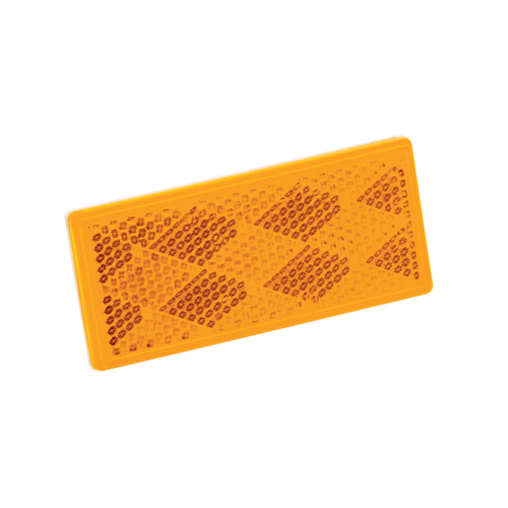 Reese Tow Power Rectangular 3-1/4in x 1- 1/2in Amber Reflector w/ REE70-71-181