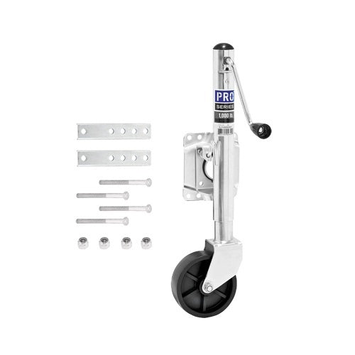 Reese Tow Power 1000 lbs. Swivel Zinc Pl ated 6in Poly Wheel REEEJ10000301