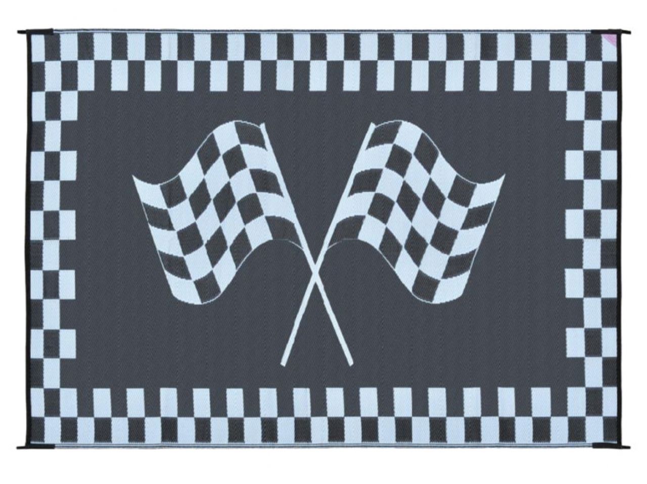 Mings Mark Racing Mat 6X9 Black/White