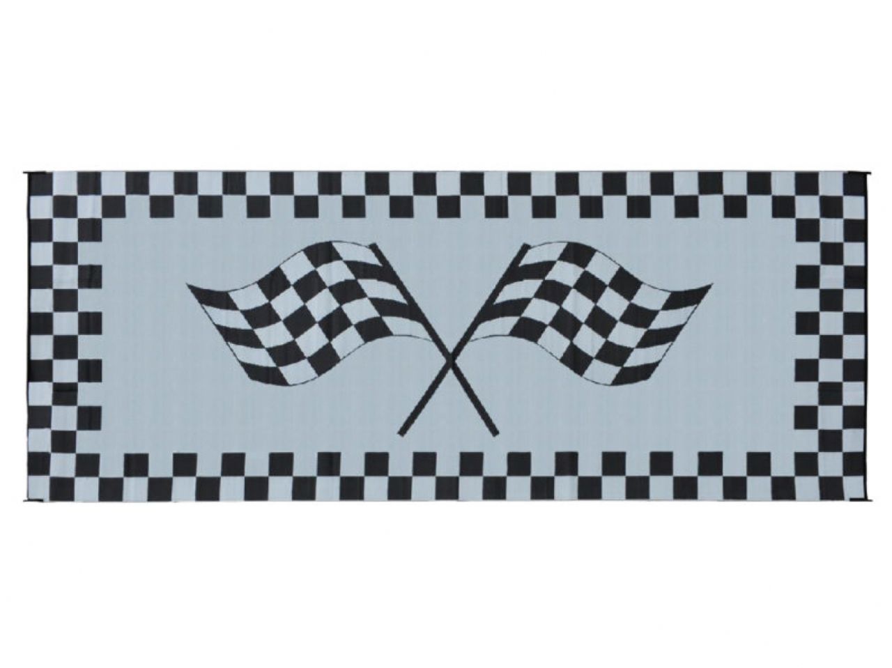 Mings Mark Racing Mat 8X20 Black/White