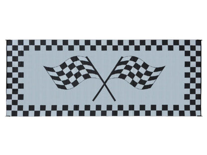 Mings Mark Racing Mat 8X20 Black/White