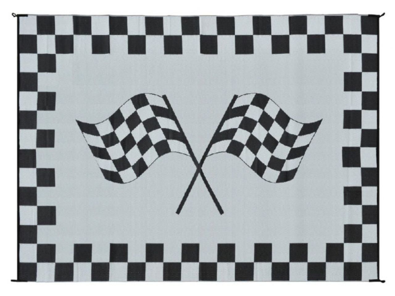 Mings Mark Racing Mat 9X12 Black/White