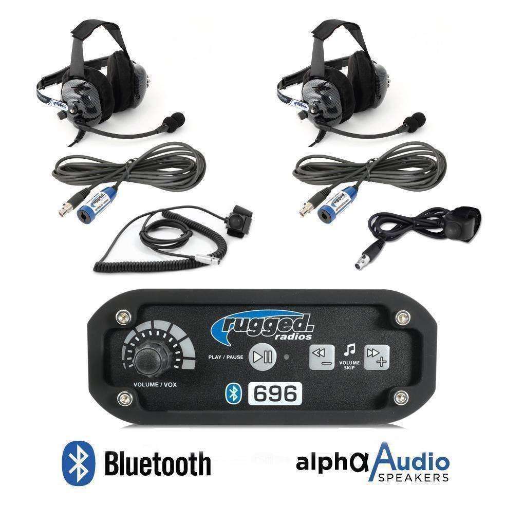 Rugged Radio Products Intercom System 2 Person w/Headsets Bluetooth RGR696-2P-BTU